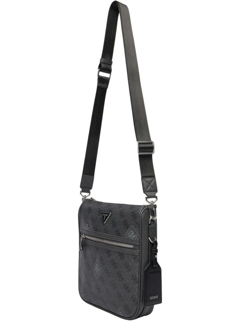 Guess Sacoche bandoulière Milano avec logo 4G Black\White Noir - Kiabi
