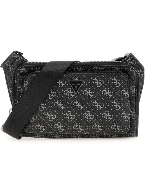 Guess Sacoche Milano Compact Backp Dark Black - Kiabi