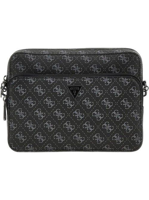 Guess Sacoche Milano Compact Black/Orange - Kiabi