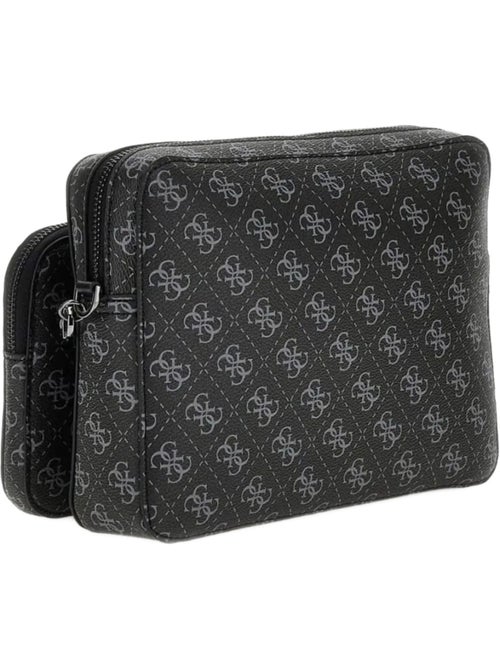 Guess Sacoche Milano Compact Black/Orange - Kiabi