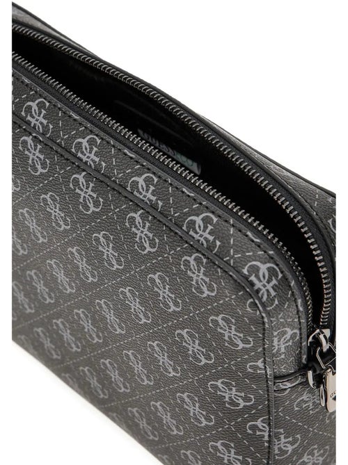 Guess Sacoche Milano Compact Black/Orange - Kiabi