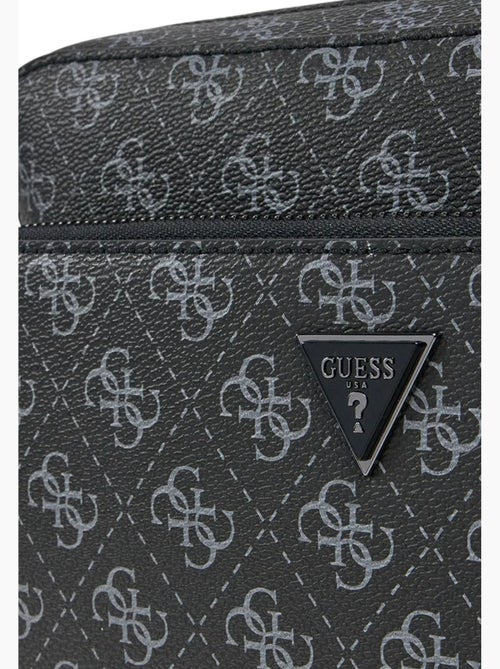 Guess Sacoche Milano Compact Black/Orange - Kiabi