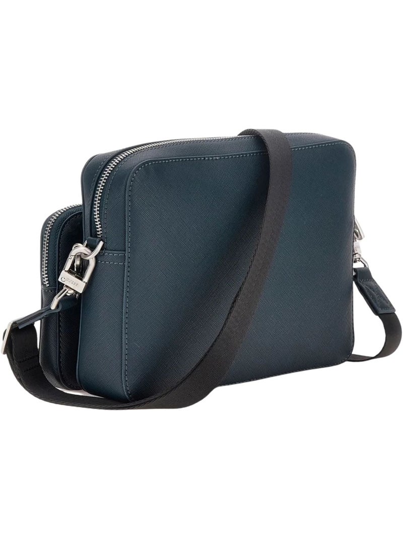 Guess Sacoche Milano Compact Blue/ Orange - Kiabi