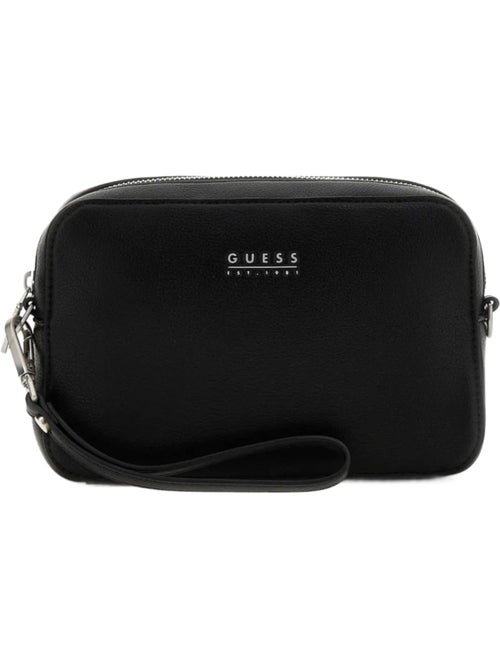 Guess Sacoche Milano Small Necessa Black - Kiabi
