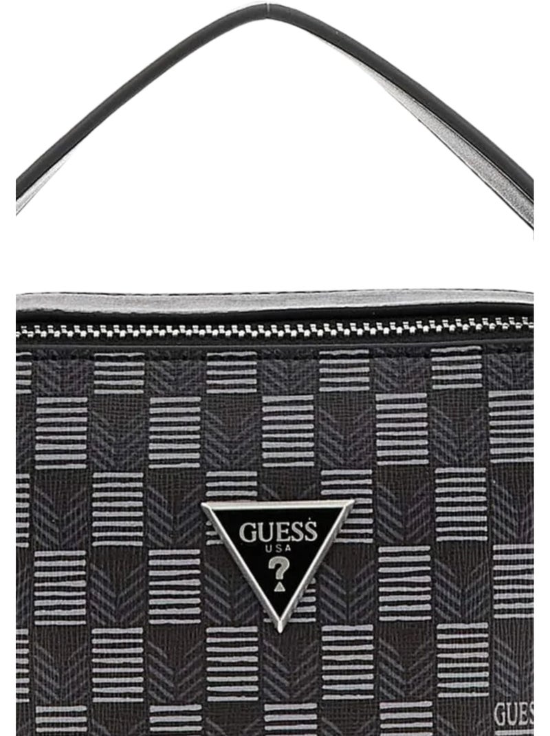 Guess Sacoche Torino Medium Bum Ba Black Noir - Kiabi