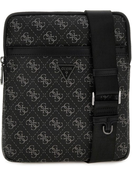Guess Sacoche Torino Medium Bum Ba Dark Black - Kiabi