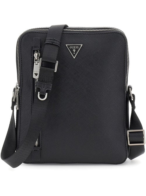 Guess Sacoche Torino Top Zip Cross Black - Kiabi