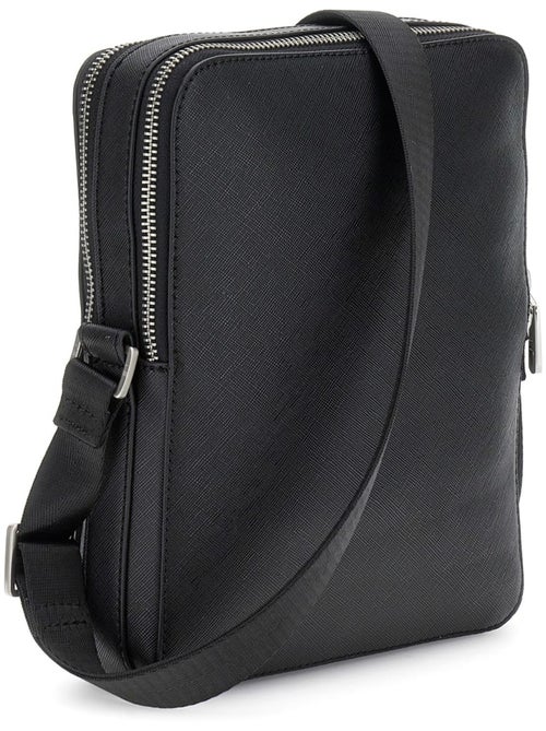 Guess Sacoche Torino Top Zip Cross Black - Kiabi