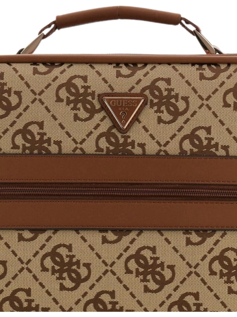 Guess Valise Audrey Monogramme Marron - Kiabi