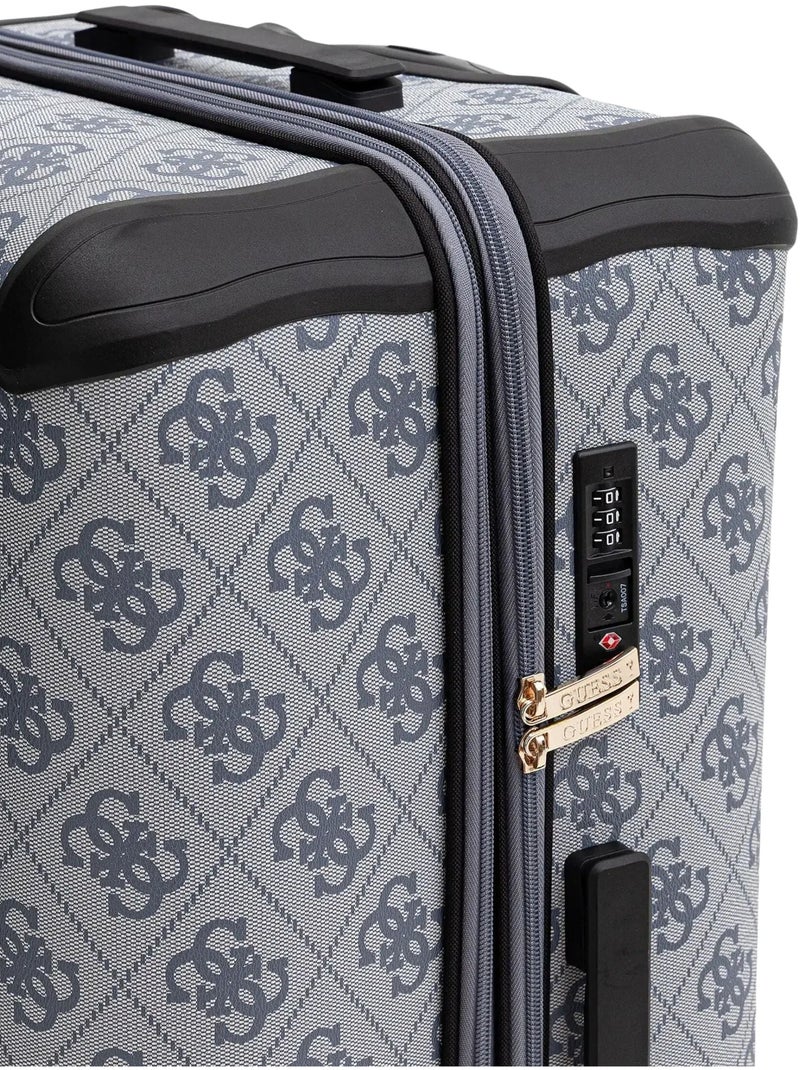 Guess Valise Berta Toiletry Train Slate Logo Bleu - Kiabi