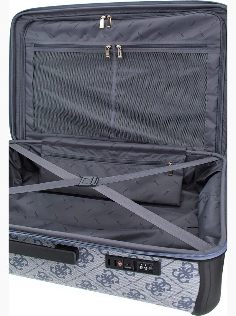 Guess Valise Berta Toiletry Train Slate Logo Bleu - Kiabi
