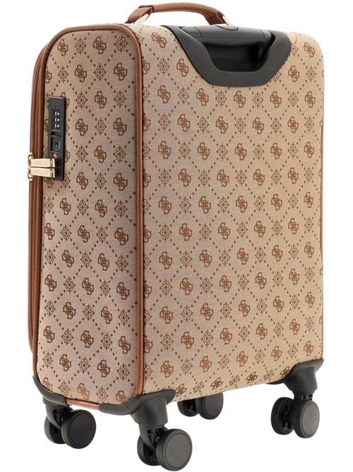 Guess Valise Cabine Melinda Logo Deluxe Latte Logo - Kiabi