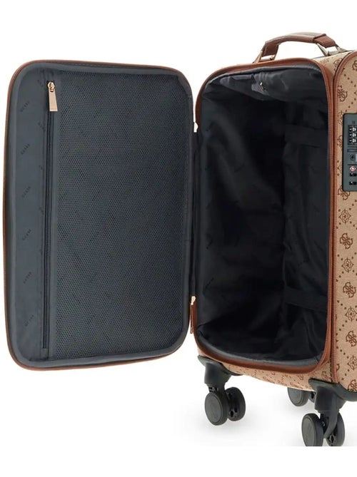 Guess Valise Cabine Melinda Logo Deluxe Latte Logo - Kiabi