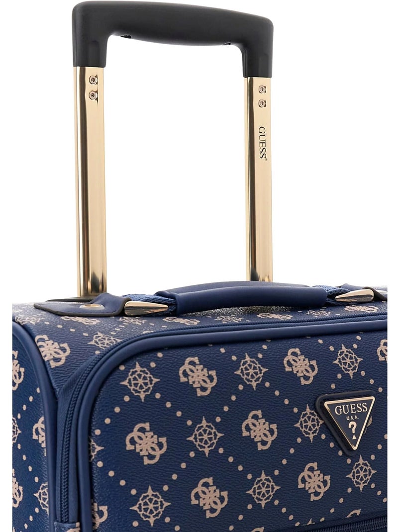 Guess Valise Silia Navy Logo Trolley Bleu - Kiabi
