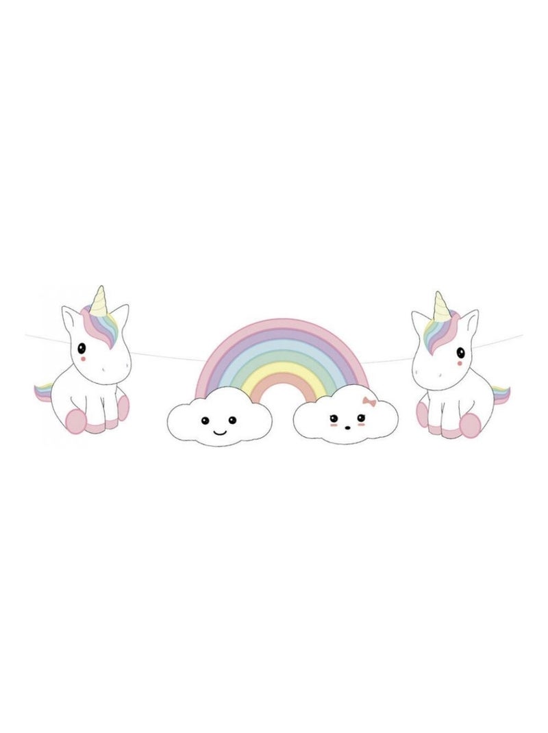 Guirlande baby licorne Rose - Kiabi