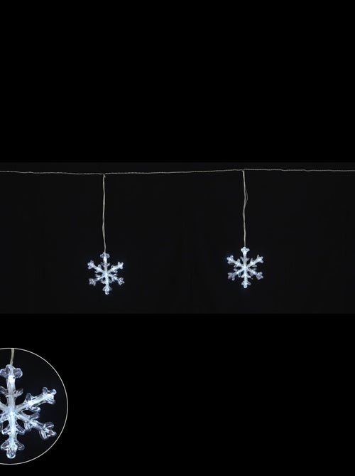 Guirlande banniere de flocons 50Led - Kiabi