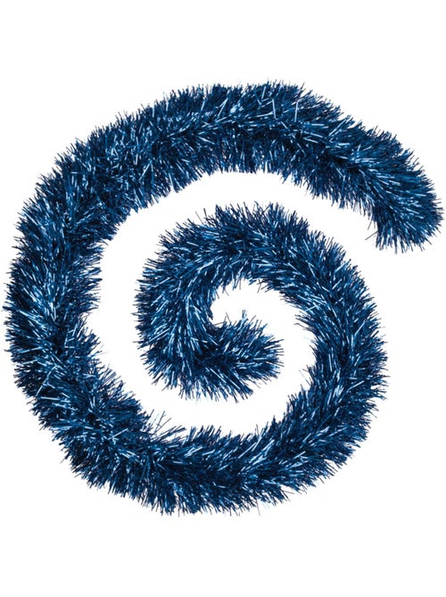 Guirlande boa brins fins 15 cm x 2m 8 plis bleu nuit - Kiabi