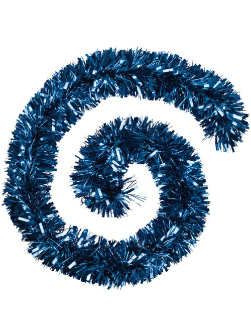 Guirlande boa brins fins 15 cm x 2m 8 plis bleu nuit - Kiabi