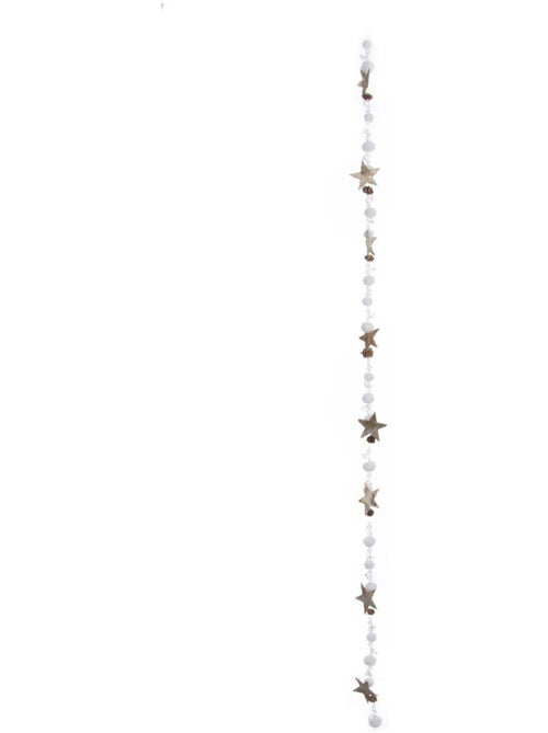 Guirlande bois étoile boule de noël 1,4 m - Kiabi