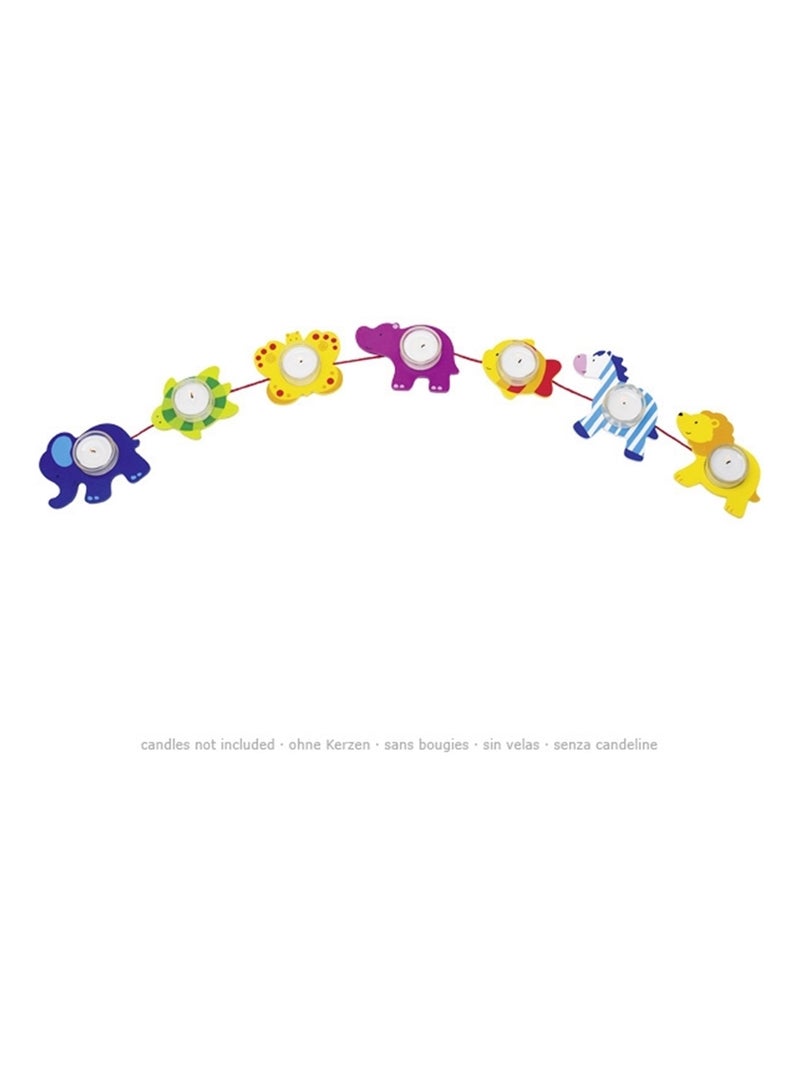 Guirlande d'anniversaire d'animaux Multicolore - Kiabi