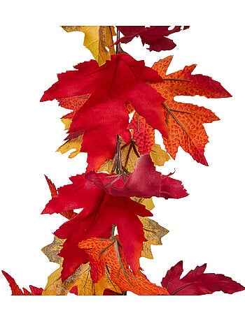 Guirlande de feuilles d'automne artificielles avec crochets de suspension james