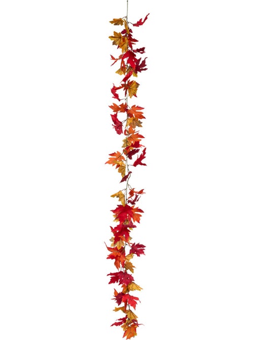 Guirlande de feuilles d'automne artificielles avec crochets de suspension james - Kiabi