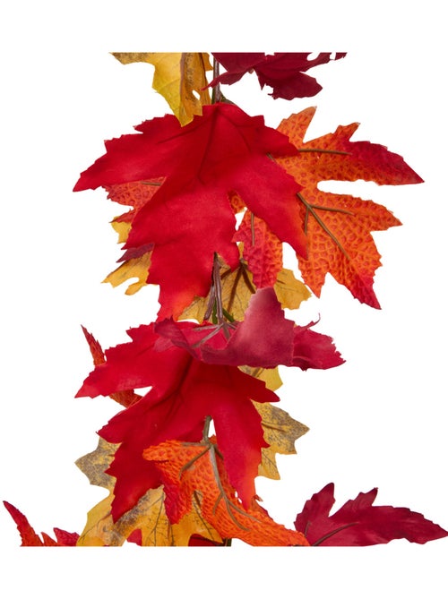 Guirlande de feuilles d'automne artificielles avec crochets de suspension james - Kiabi