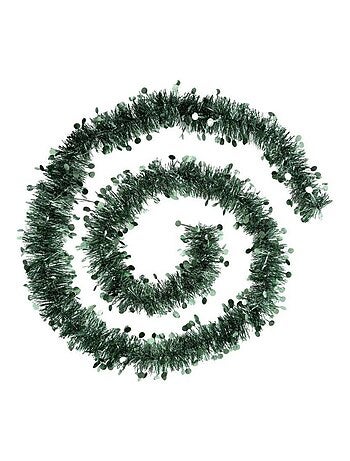 Guirlande de noel 4 plis pastilles 200 cm rouge or