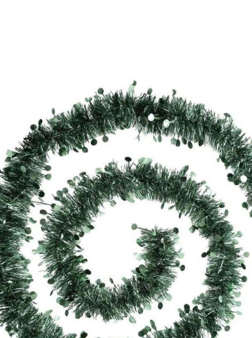 Guirlande de noel 4 plis pastilles 200 cm olive - Kiabi