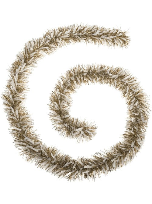 Guirlande de noel 6 plis 2 m mixte or et blanc - Kiabi