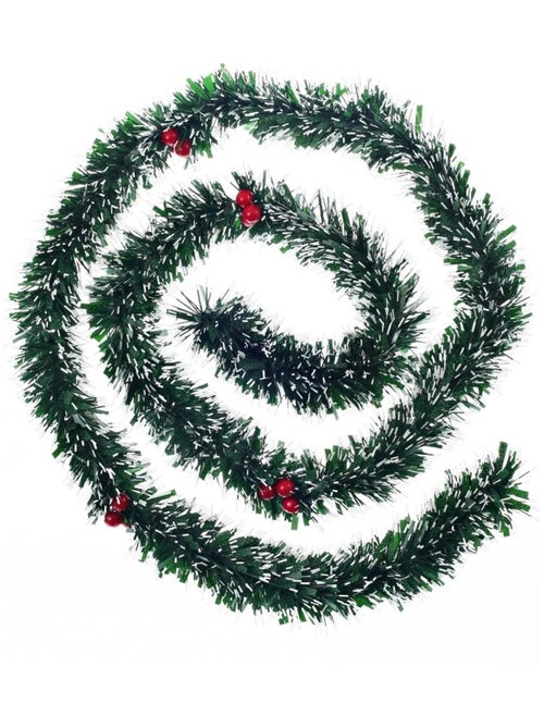 Guirlande de Noel 6 plis Baies rouge - Kiabi