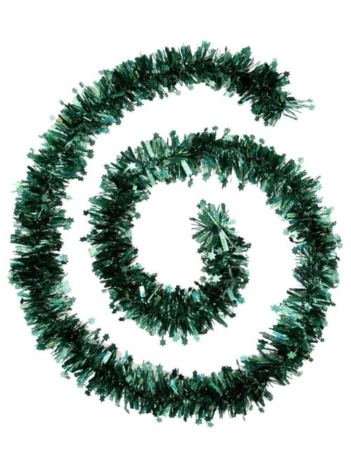 Guirlande de noel 6 plis etoiles 200 cm olive - Kiabi