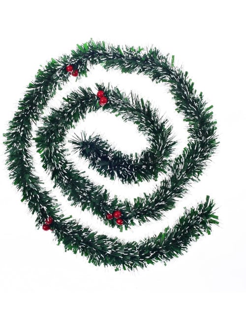 Guirlande de noel baies rouge 6 plis - Kiabi