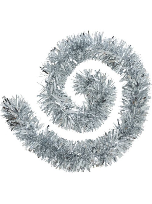 Guirlande de noël boa 150x8x2m argent - Kiabi
