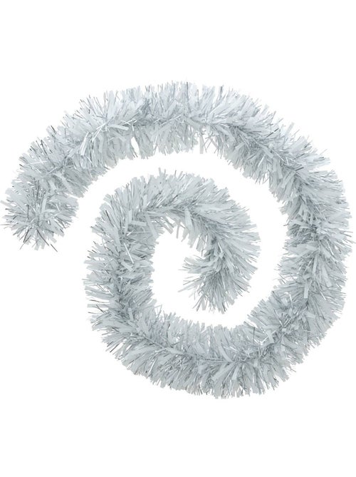 Guirlande de noël boa 150x8x2m argent et blanc - Kiabi