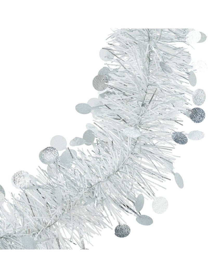 Guirlande de noël boa mixte 100x4x2m argent Gris - Kiabi
