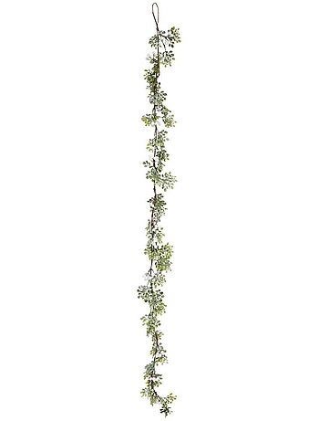 Guirlande de noël en plastique baies blanches 180 cm