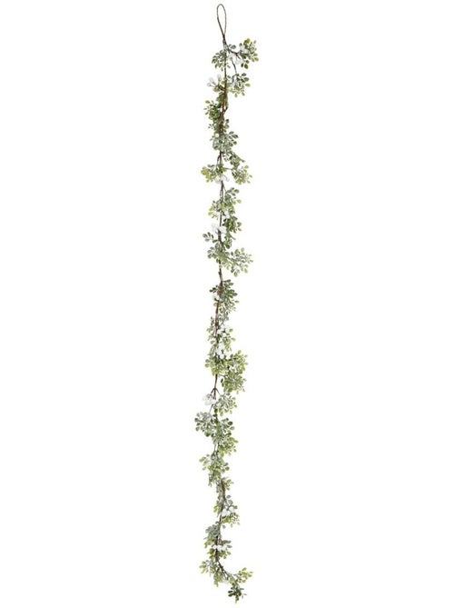 Guirlande de noël en plastique baies blanches 180 cm - Kiabi