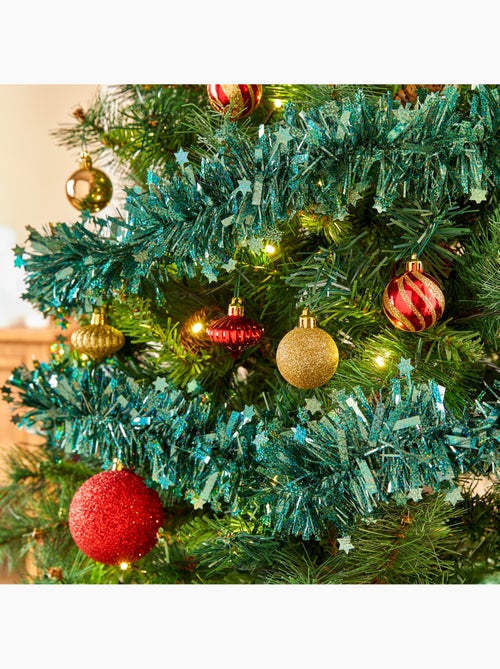 Guirlande de noël étoiles laser olive 100x6x2m - Kiabi