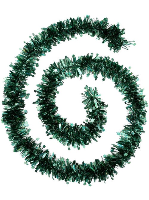 Guirlande de noël étoiles laser olive 100x6x2m - Kiabi