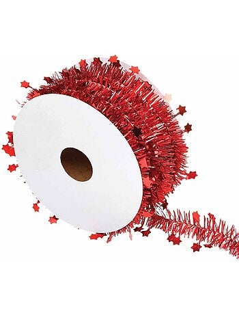 Guirlande de noël fine etoile rouleau 3m