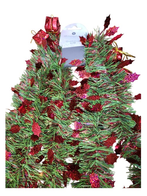 Guirlande de Noel houx et cadeaux - Kiabi Guirlande de Noel houx et cadeaux - Kiabi