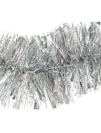 Guirlande de noël longue laser argenté 100x6x3m
