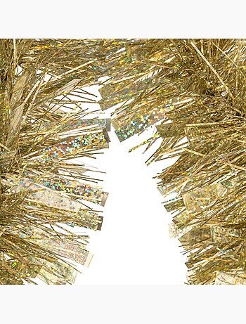 Guirlande de noël longue laser argenté 100x6x3m