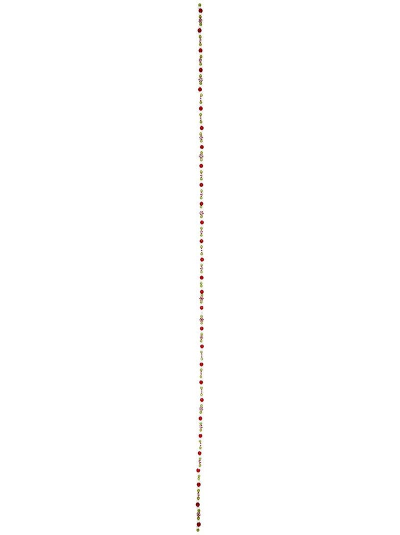Guirlande de noël motif bonbons rouge, vert et blanc 240 cm Multicolore - Kiabi
