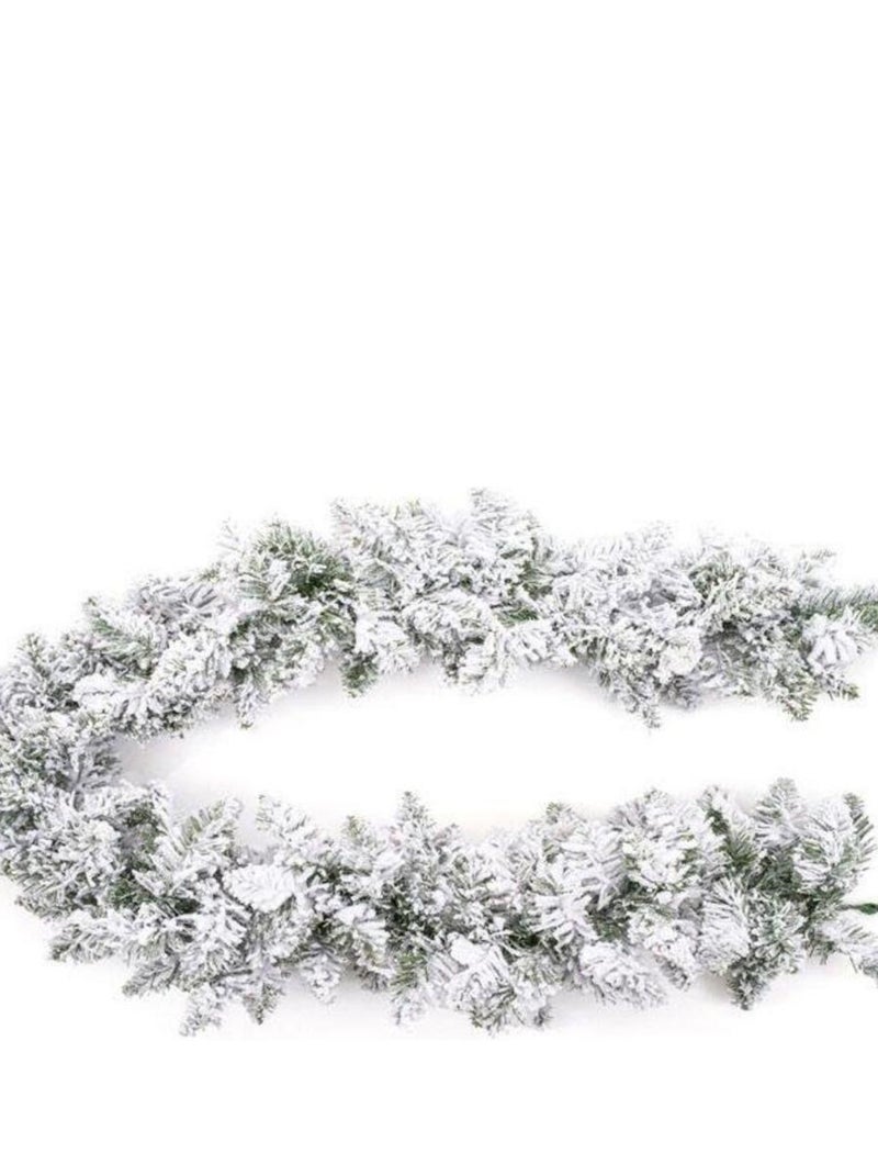 Guirlande de sapin artificiel enneigee 180 cm Blanc - Kiabi