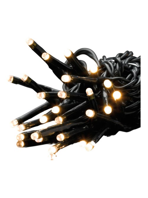 Guirlande électrique 80 Led blanc chaud 3m fil vert - Kiabi