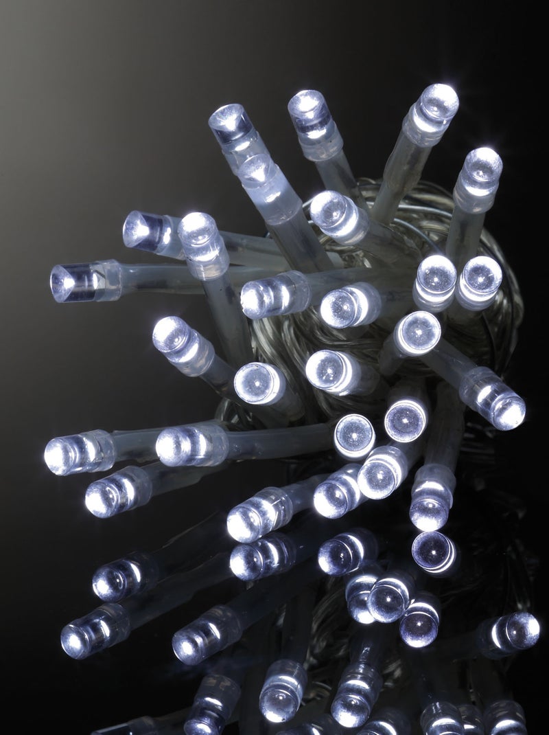 Guirlande électrique 80 Led blanche 3m Blanc - Kiabi