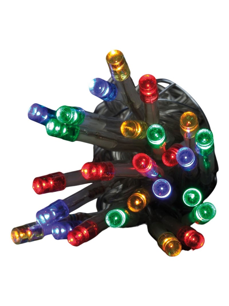 Guirlande électrique 80 Led multicouleur 3 m fil transparent Multicolore - Kiabi