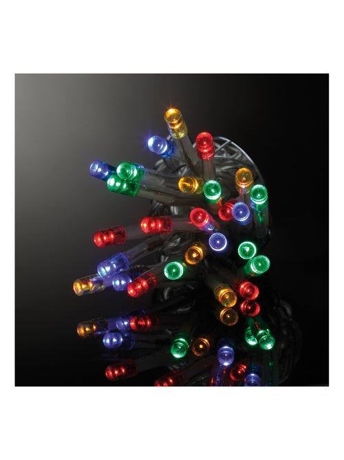 Guirlande électrique 80 Led multicouleur 3 m fil transparent - Kiabi